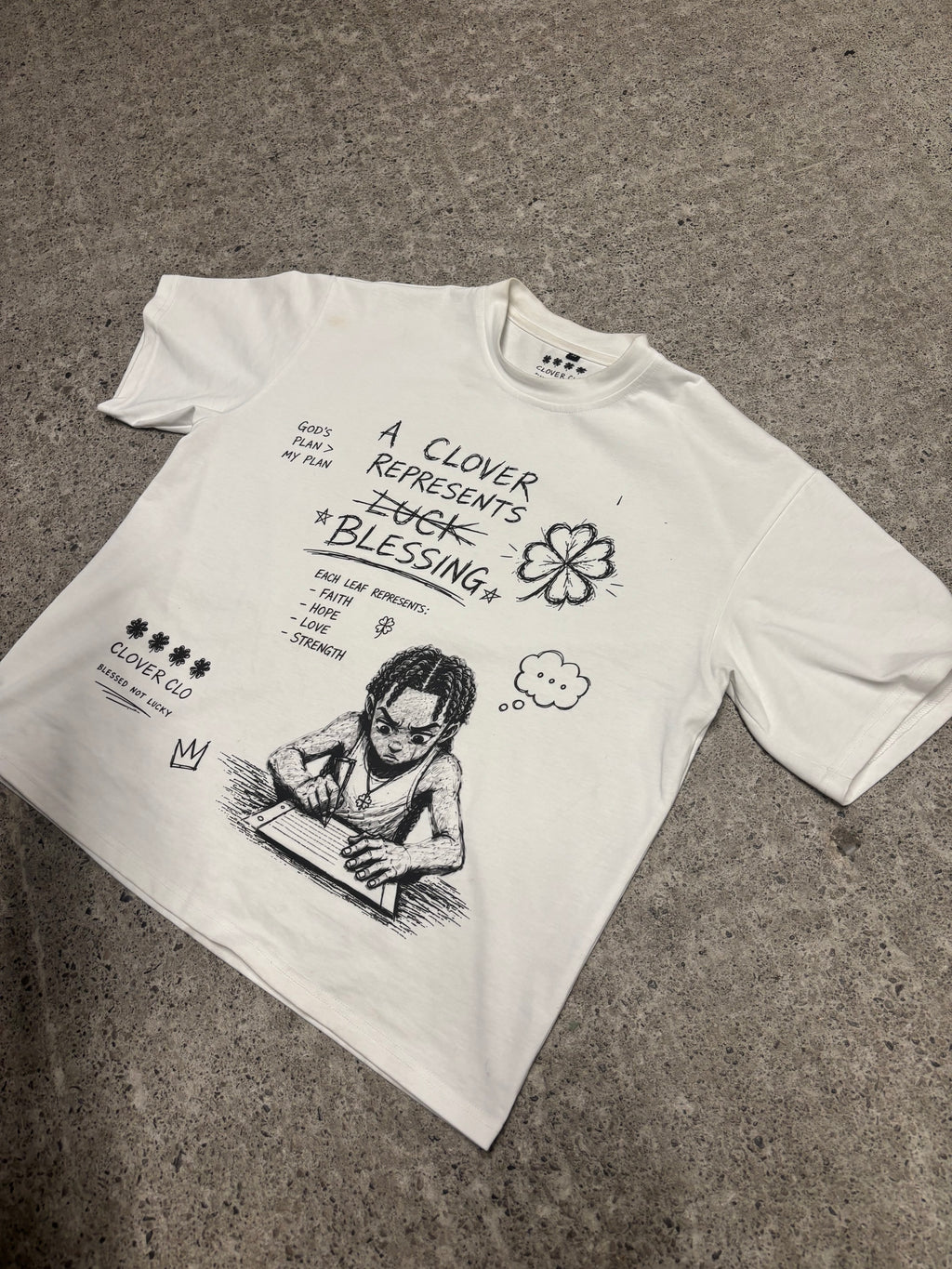 “A Clover Represents….” Graphic Tee…