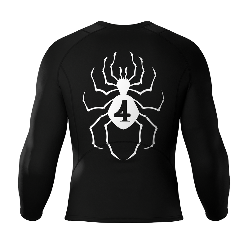 Long Sleeve Spider-Man Compression Shirt | White / Black