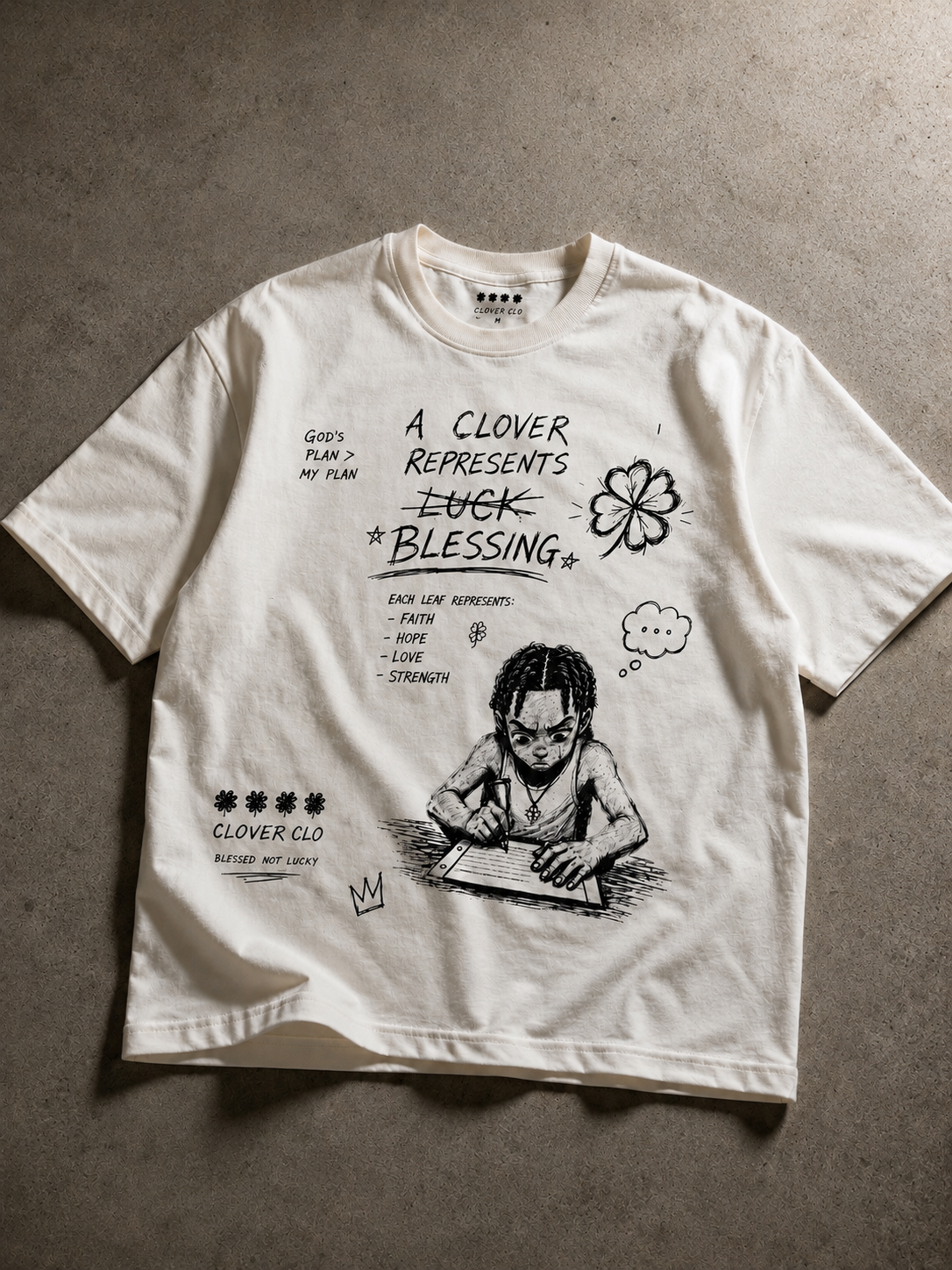 “A Clover Represents….” Graphic Tee…