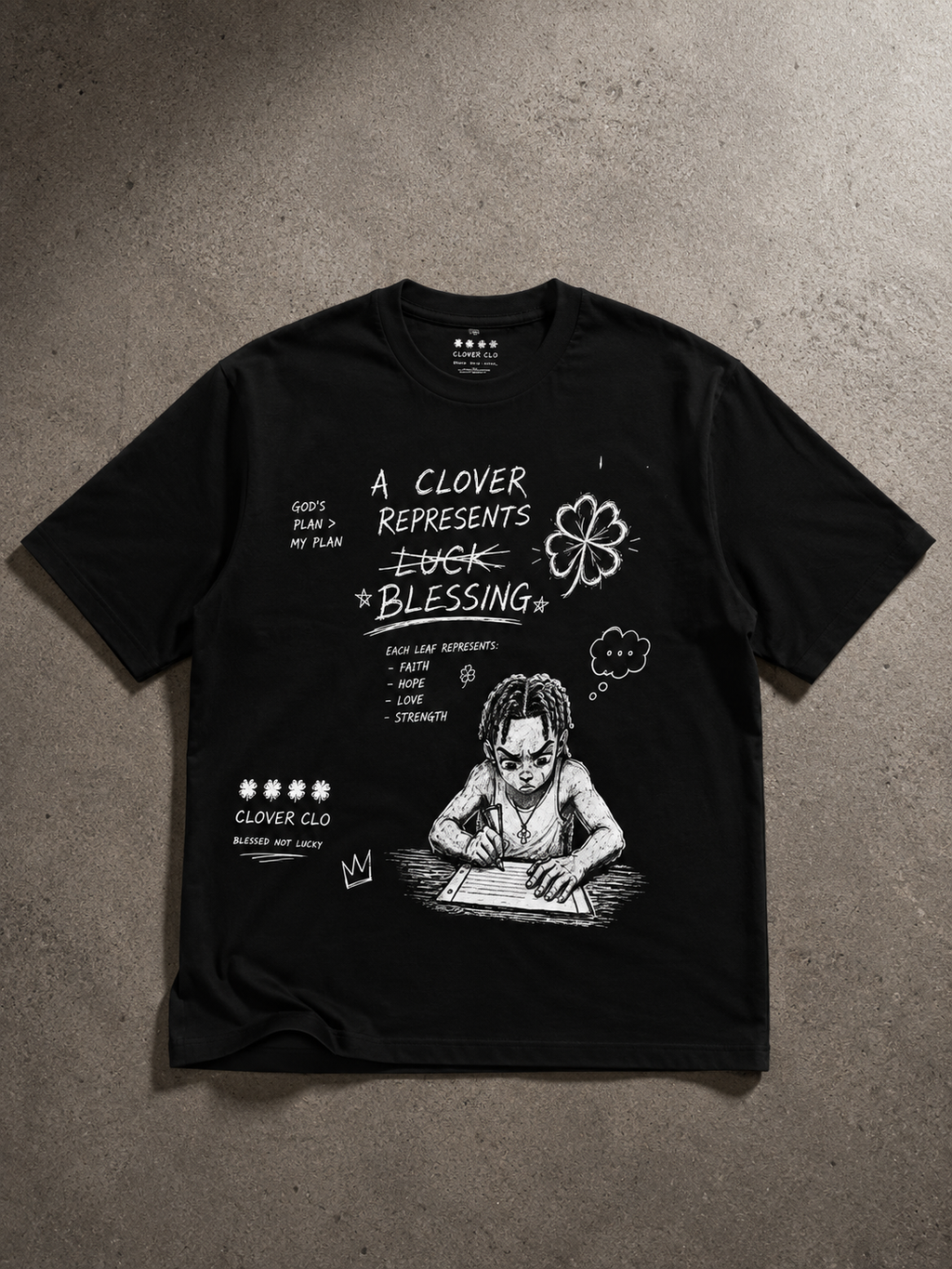 “A Clover Represents….” Graphic Tee…