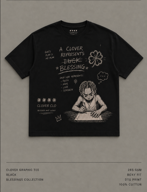 “A Clover Represents….” Graphic Tee…