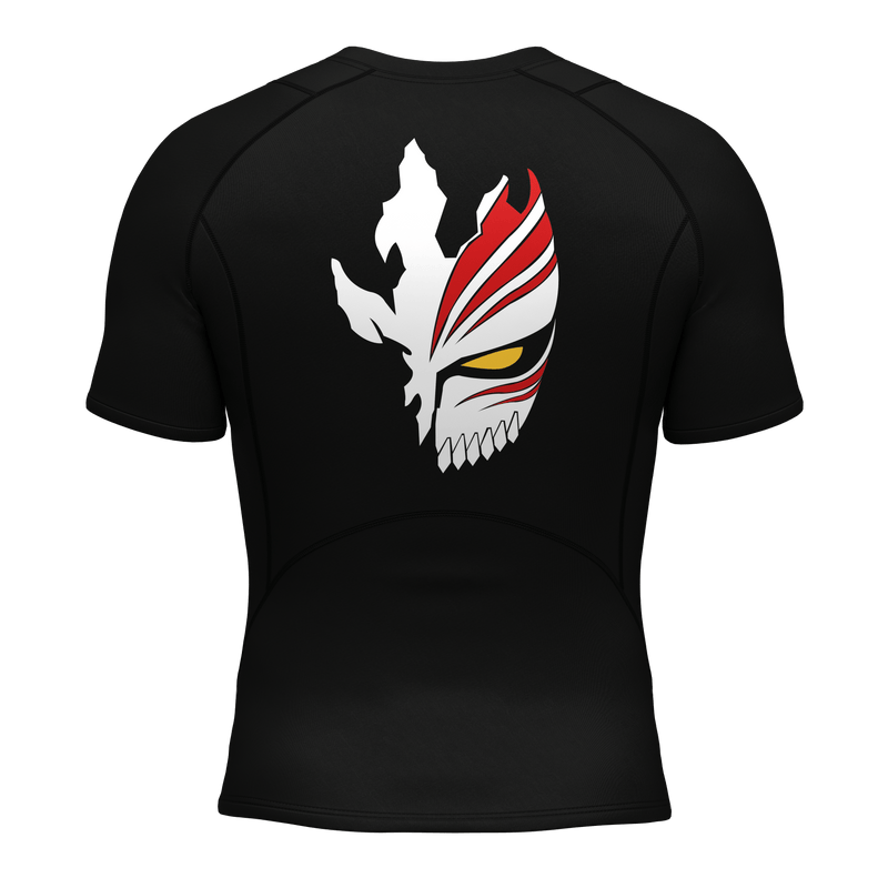 SHORT SLEEVE HOLLOW MASK COMPRESSION SHIRT